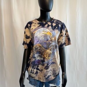 Eagle Graphic Tie-Dye Short Sleeve Tee